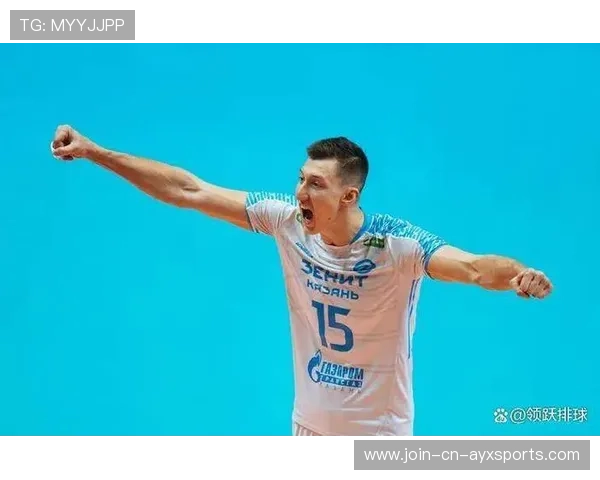 俄罗斯男排三号位快球精准落地